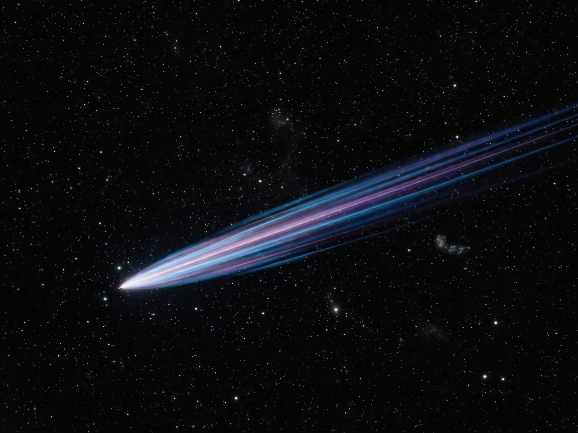 Distant Star Field Visualizing Futuristic Travel